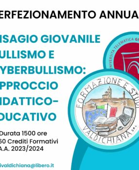 DISAGIO GIOVANILE, BULLISMO E CYBERBULLISMO: APPROCCIO DIDATTICO-EDUCATIVO