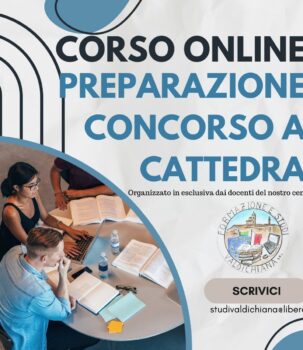 CORSO DI PREPARAZIONE AL CONCORSO A CATTEDRA