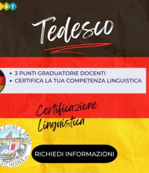 CERTIFICAZIONE LINGUA TEDESCA B2 – C1